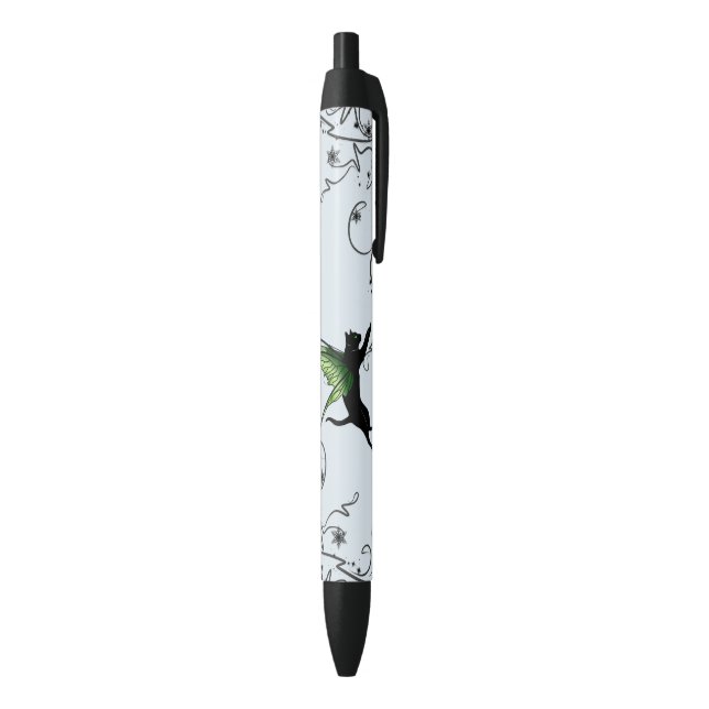 Cosmic Cat Snowflake Black Ink Pen (Bottom (Vertical))