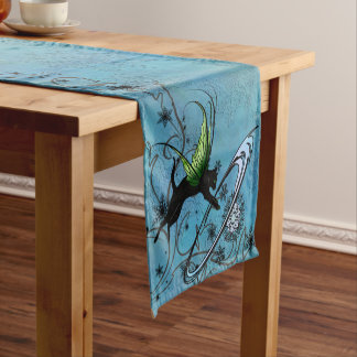 Cosmic Cat Snowflake Short Table Runner