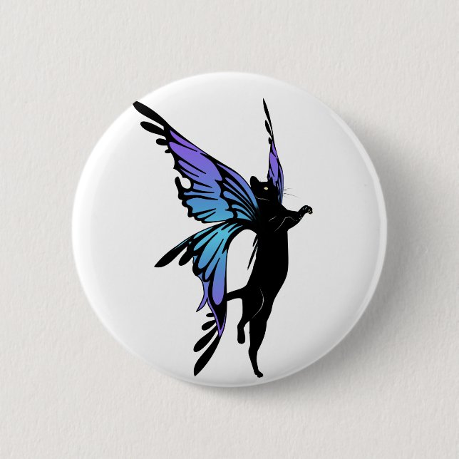 Cosmic Cat Star 6 Cm Round Badge (Front)