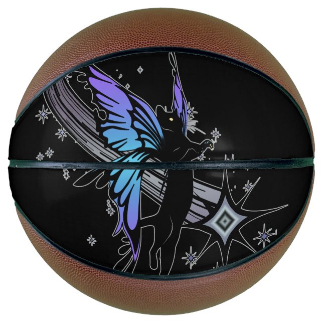 Cosmic Cat Star Basketball (Front)