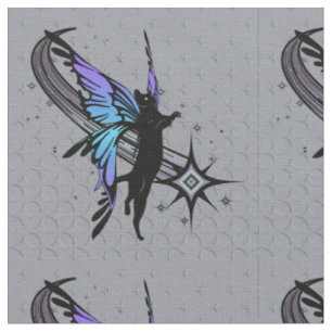 Cosmic Cat Star Fabric