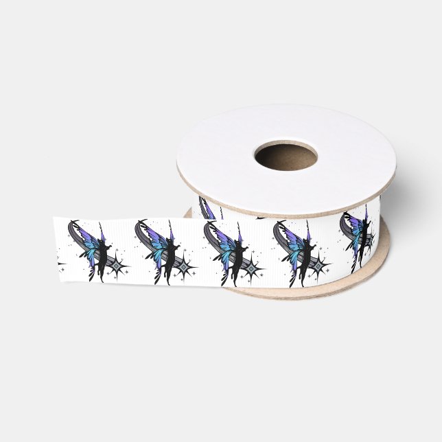 Cosmic Cat Star Grosgrain Ribbon (Spool)