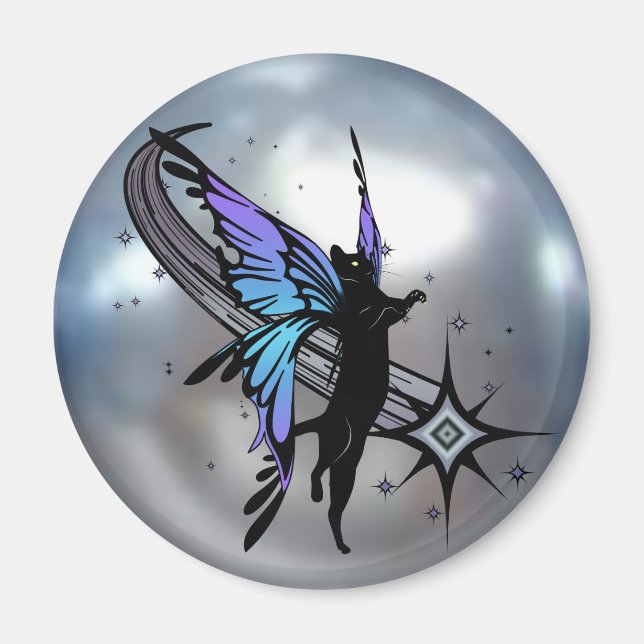 Cosmic Cat Star Magnet (Front)