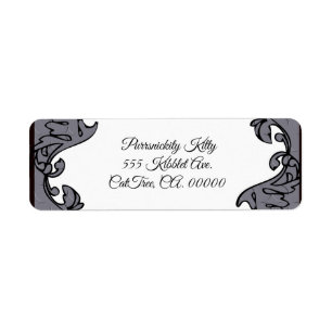 Cosmic Cat Star Return Address Label
