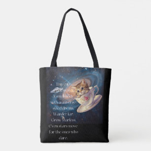 Cosmic Cat Tote Bag – Cute Space Kitten