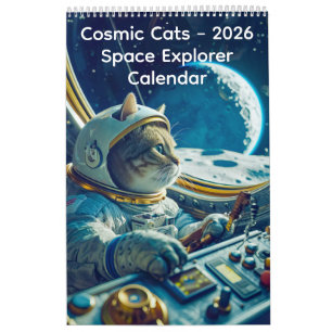 Cosmic Cats - 2026 Space Explorer Calendar