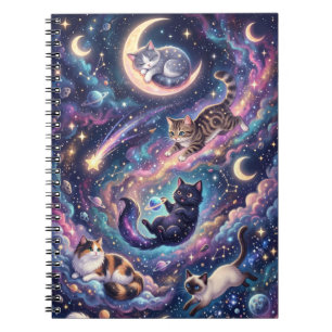 Cosmic Cats Among the Stars Notebook