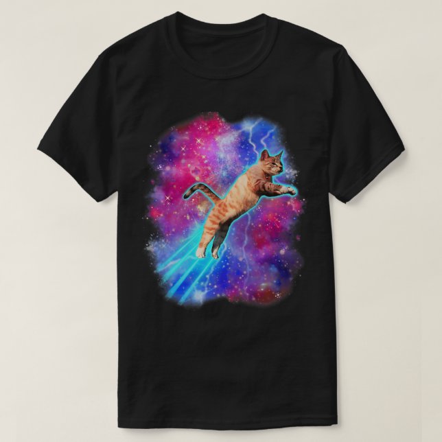 Cosmic Cats Funny Outer Space Tee Galaxy Kitty Kit (Design Front)