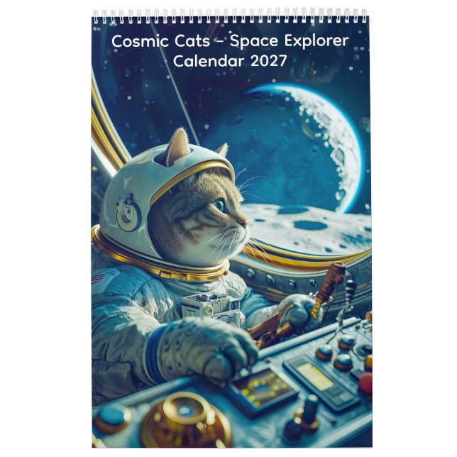 Cosmic Cats - Space Explorer Calendar (Cover)