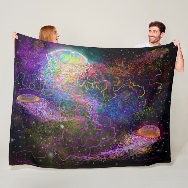 Cosmic Celebration Fleece Blanket (In Situ)