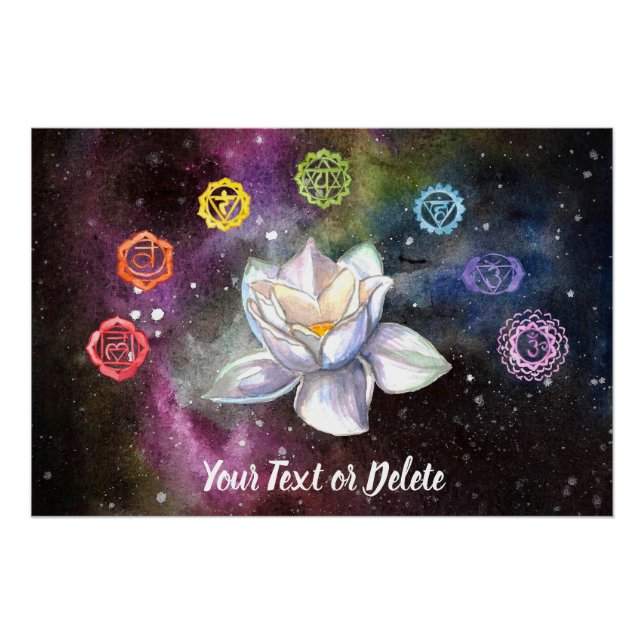 *~* Cosmic Celestial Chakra Cosmos Art Poster (Front)