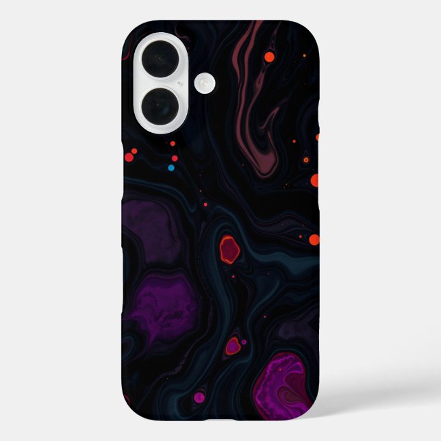 Cosmic Chaos: A Dark Abstract Landscape Case-Mate iPhone Case (Back)