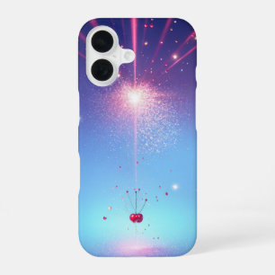 Cosmic Cherry Phone Case - Celestial Light Burst