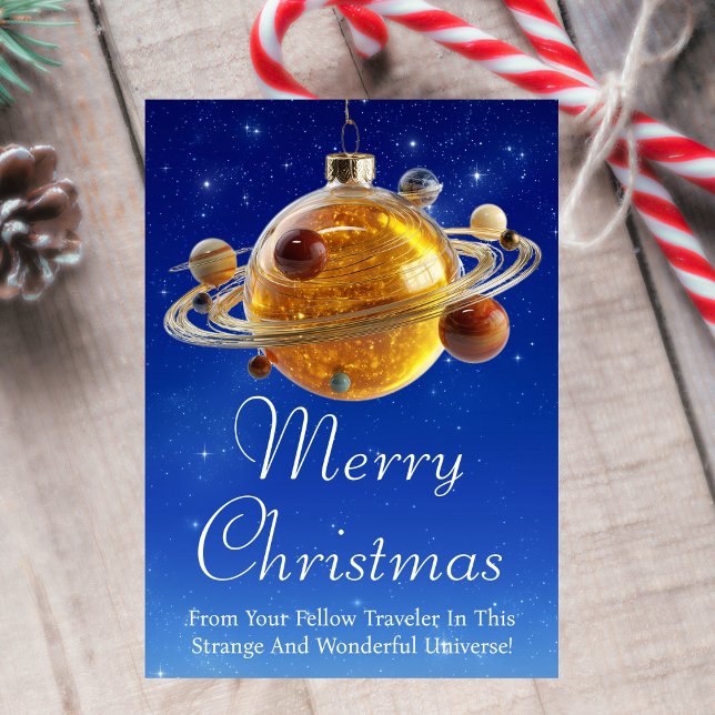 Cosmic Christmas Card (Card front)