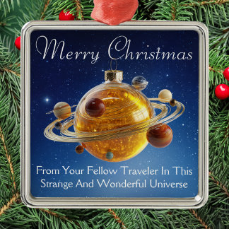 Cosmic Christmas hanging ornament