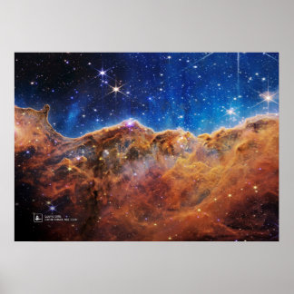 Cosmic Cliffs, Carina Nebula, NGC 3324 (JWST) Poster