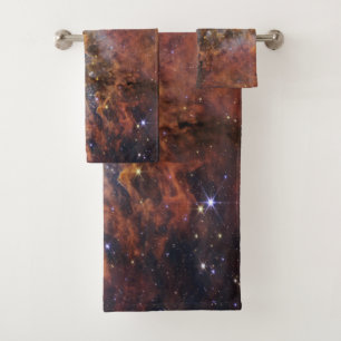 Cosmic Cliffs Carina Nebula Space Webb Telescope Bath Towel Set
