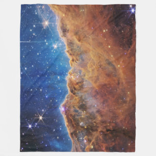 Cosmic Cliffs Carina Nebula Space Webb Telescope Fleece Blanket