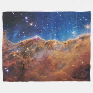 Cosmic Cliffs Carina Nebula Space Webb Telescope  Fleece Blanket