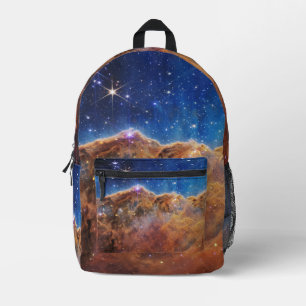Cosmic Cliffs Carina Nebula Space Webb Telescope Printed Backpack