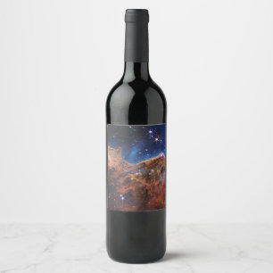 Cosmic Cliffs Carina Nebula Space Webb Telescope Wine Label