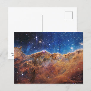 Cosmic Cliffs in the Carina Nebula   James Webb   Postcard
