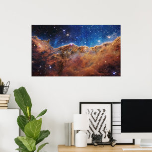 Cosmic Cliffs in the Carina Nebula James Webb Poster