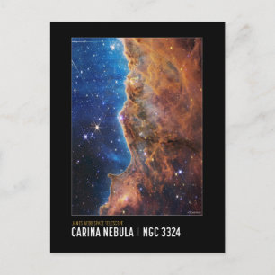 Cosmic Cliffs James Webb  NASA Space Educational  Postcard