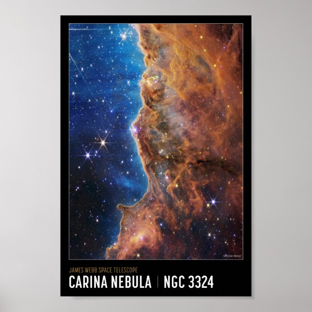 Cosmic Cliffs James Webb  NASA Space Educational Poster (Front)