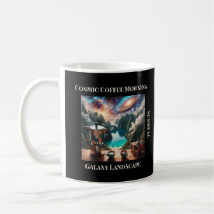 Cosmic Coffee Morning – Surreal Galaxy Landscape Mug