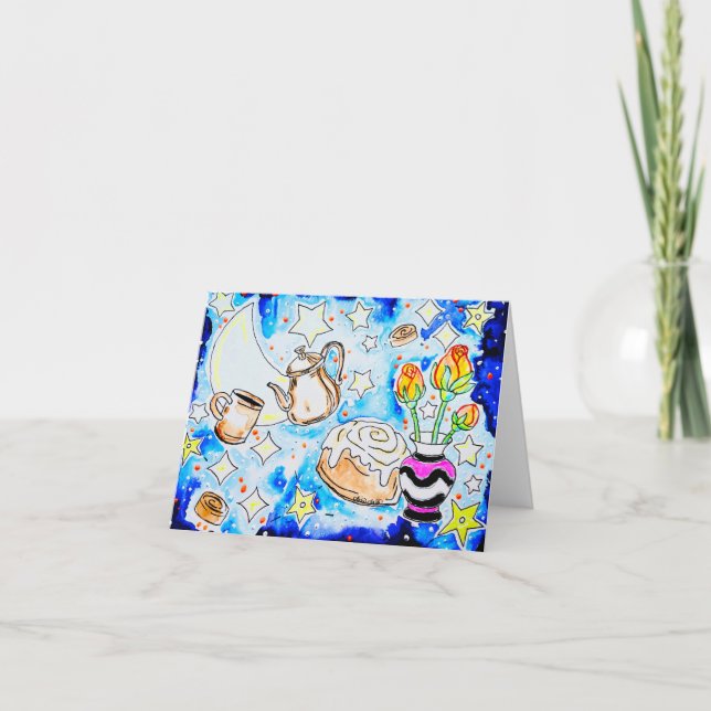 Cosmic Coffee Thank You Card (Front)