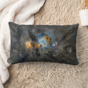Cosmic Comfort: Messier 42 Orion Nebula Lumbar Cushion