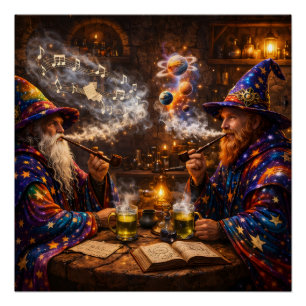 Cosmic composers, Galactic wizardry and musical sm Poster