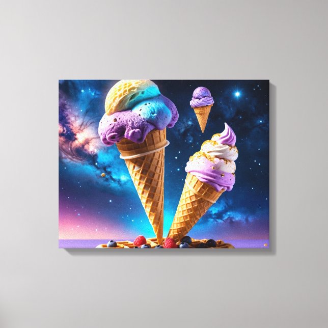 Cosmic Cones Canvas Print (Front)