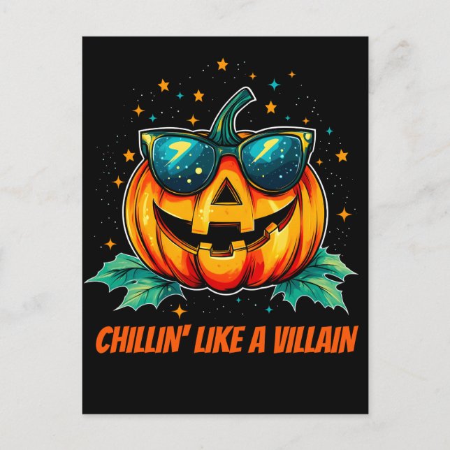 Cosmic Cool Jack-O-Space Announcement Postcard (Front)