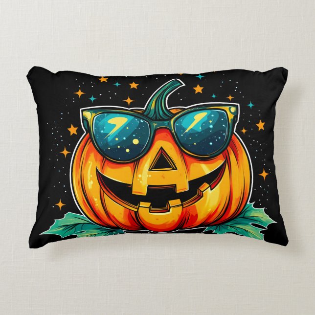 Cosmic Cool Jack-O-Space Decorative Cushion (Front)