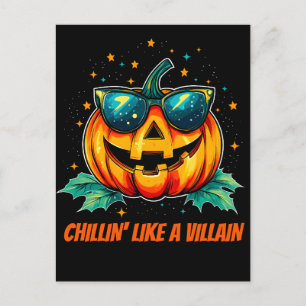 Cosmic Cool Jack-O-Space Holiday Postcard