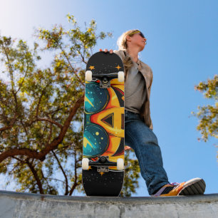 Cosmic Cool Jack-O-Space Skateboard