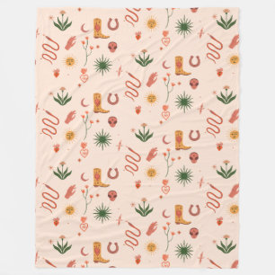 Cosmic Cowgirl Patterned Blanket