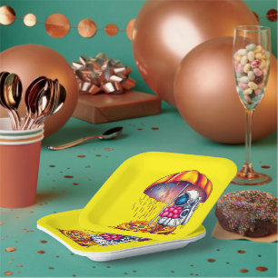 Cosmic Cravings – Astronaut's Dream Paper Plate