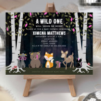 Cosmic Creatures Wild One Woodland Baby Shower