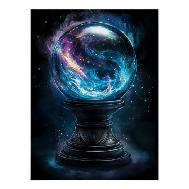 Cosmic Crystal Ball of Mystical Visions Poster (Front)