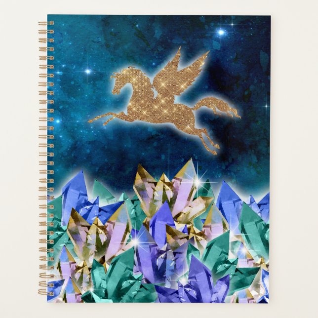 Cosmic Crystals Unicorn Planner (Front)