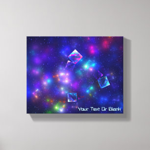 Cosmic Cubes Canvas Print