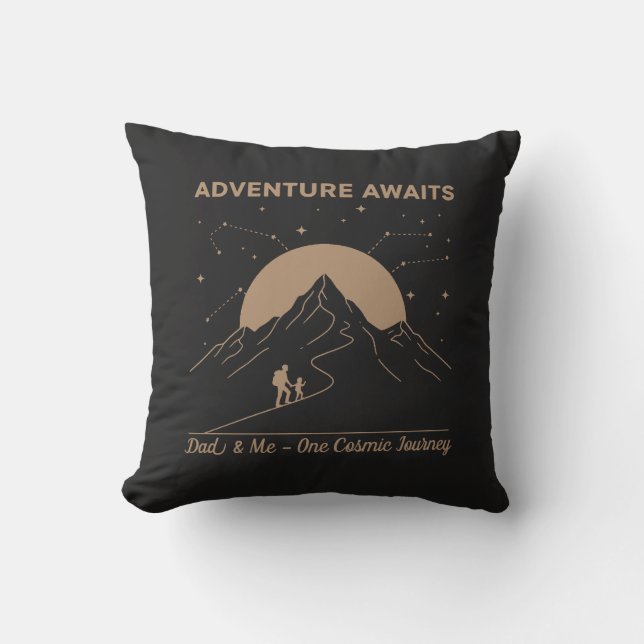 Cosmic Dad & Me Adventure Cushion (Front)