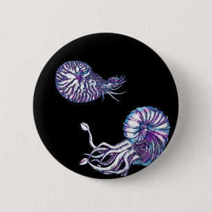 Cosmic Deep Sea Creatures 6 Cm Round Badge