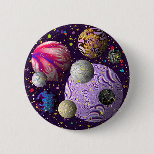 Cosmic Delight   6 Cm Round Badge