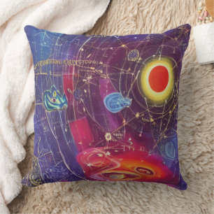 Cosmic Diagram Throw Pillow