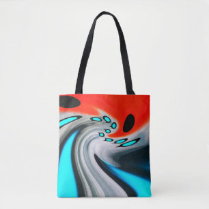 Cosmic distortion tote bag