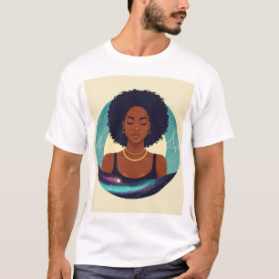 "Cosmic DJ: The Space Gardener of Rhythms" T-Shirt